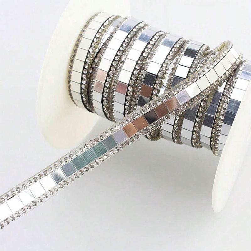 Самоклеящиеся наклейки на зеркало, декоративная лента с горячим клеем, для ванной комнаты, вечеринки своими руками, поделки, аксессуары для дискотечного шара, украшения для дома