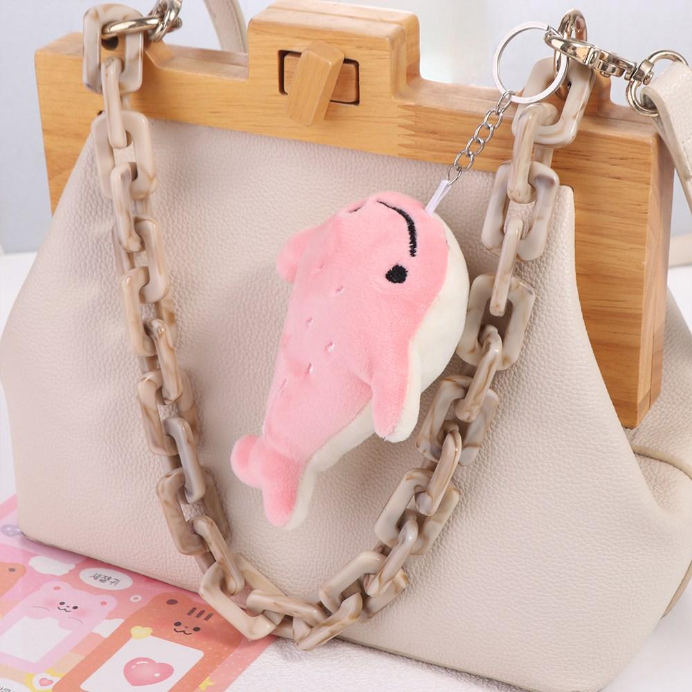 Plush Animal Whale Doll Animal Whale Whale Pendant Cartoon Whale Keychain  Female Lady Girl
