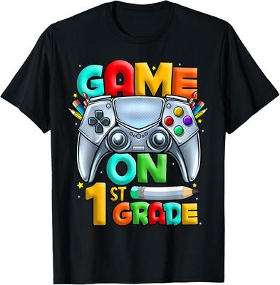 Игра Начинается 1 класс Back to School 1 класс Уровень Разблокирован унисекс Футболка