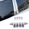 Комплект накладок на стойки дверей автомобиля Подходит для Chrysler 300 300C Dodge Magnum 2005 2006 2007 2008 Серебристый ПК Пластик