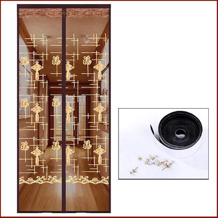 Магнитная москитная сетка без инструментов, летняя анти-жук, дверные шторы, сетка, автоматическое закрывание дверного экрана, волшебная сетка, кухонный экран