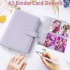 Kpop Photocard Binder Photo Cards Collect Book Album PU Leather Notebook Photo Protector School Stationery