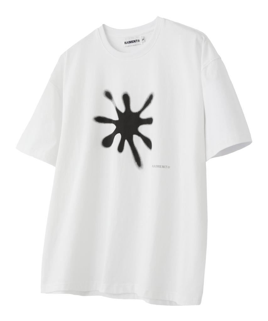 RAIMENT Starfish Spray Short Sleeve T-Shirt_White