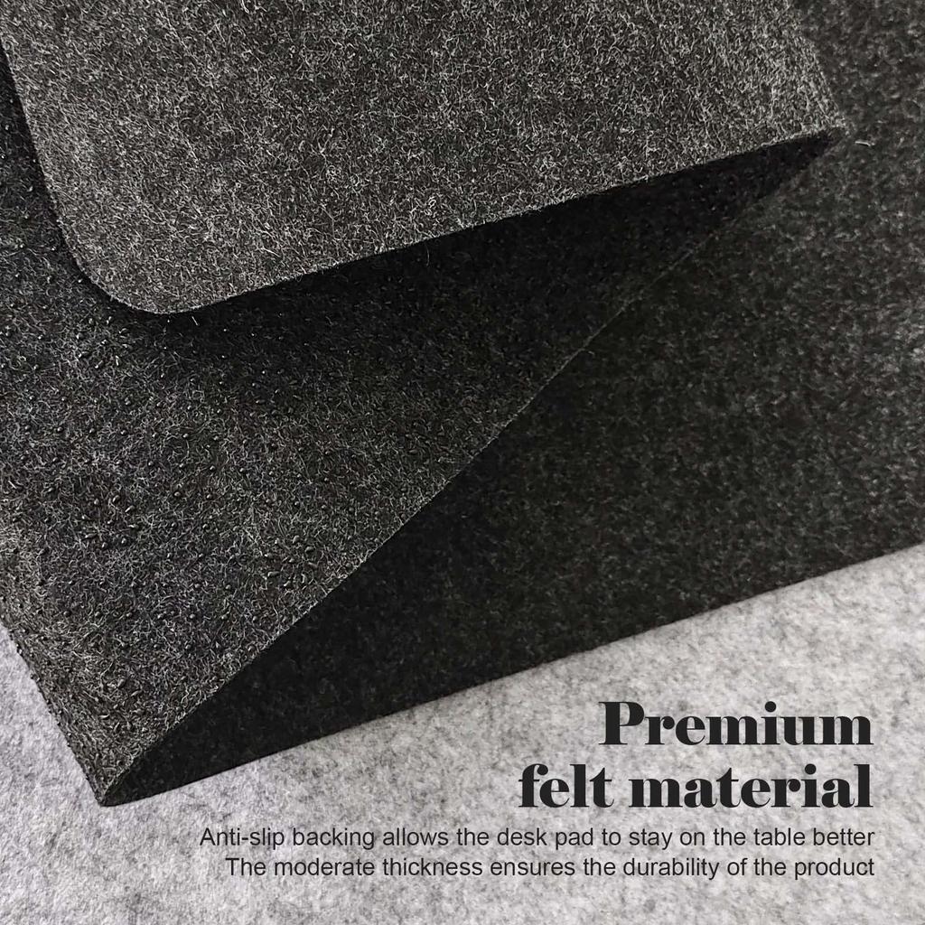 BREENHILL Настольный коврик 120, большой войлочный коврик для стола 120x60 см, шумопоглощающая основа, тихая защита стола, идеально подходит для клавиатуры и мыши дома и в офисе