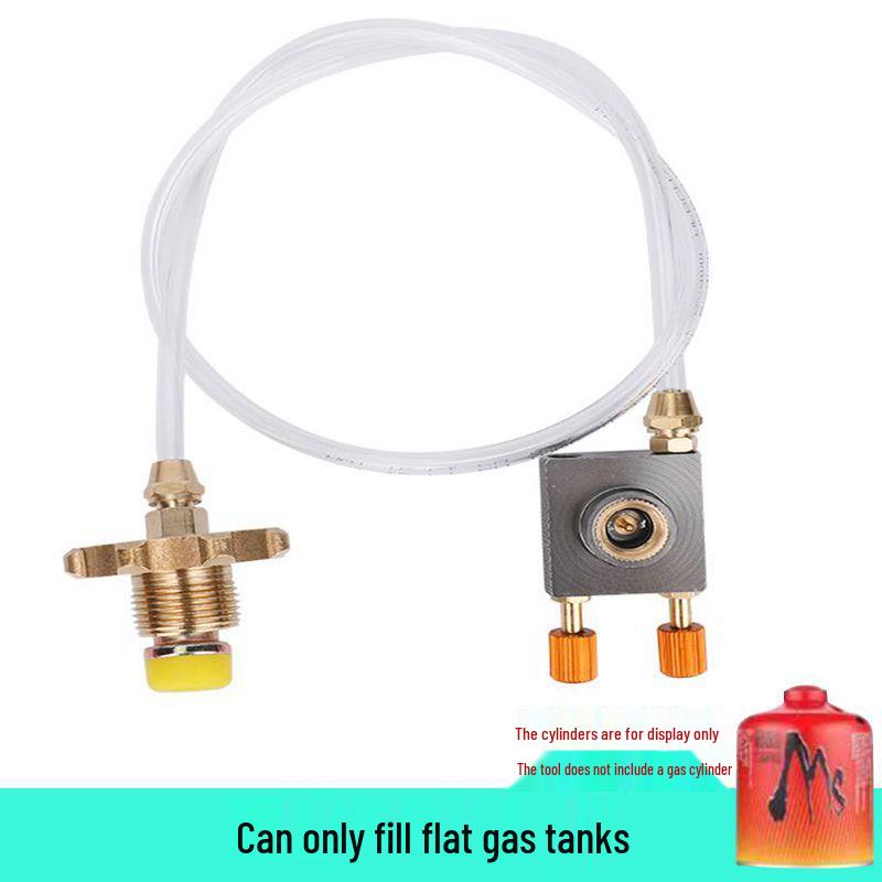 Outdoor Gas Can Refill Valve Adapter with Guide for Liquefied Gas Tanks