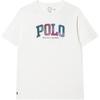 Polo SS25 Round Neck Logo Embroidered Short Sleeve T-Shirt Kids Tops White 323966143-002