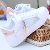 Women Sneaker Breathable Students Casual Shoes Sports for Girl Flat Mesh White Shoes