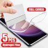 5Pcs Full Cover Hydrogel Film For Samsung S21 Plus S22 S23 Ultra S24 FE S20 S10 Screen Protector For Galaxy A14 A34 A54 Note 20