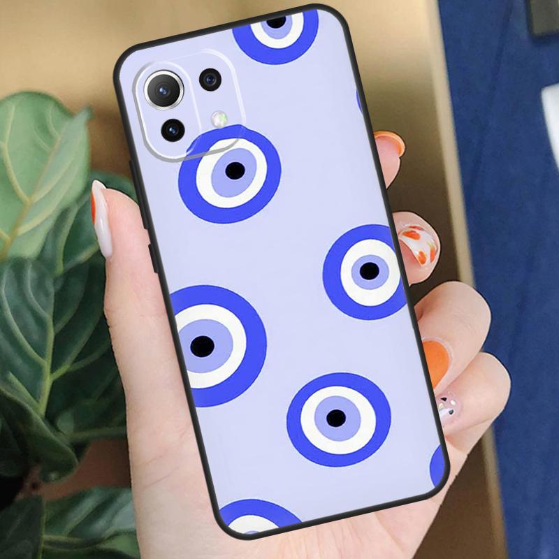 Чехол с принтом Синий Глаз Удачи и Сглаза для Xiaomi 15 14 Ultra 13T 14T 15T Pro 17 Pro Max POCO F8 F7 F5 F6 X5 X6 X7 Pro Coque
