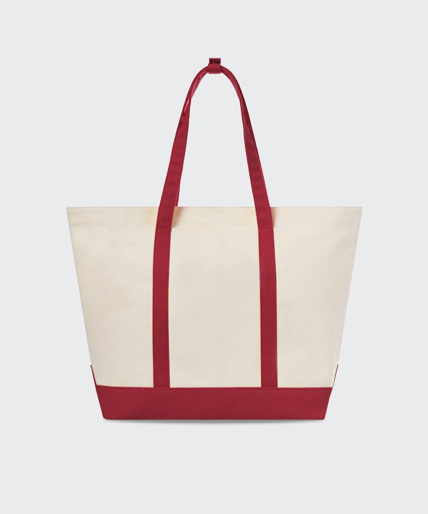 Musinsa Standard Daily Canvas Tote Bag [Ivory/Red]