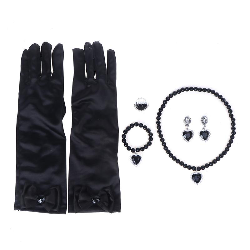 1 комплект костюмов для косплея Wednesday Addams, парики, ожерелье, серьги, браслет, перчатки, взрослые, детские платья, костюмы для вечеринки на Хэллоуин