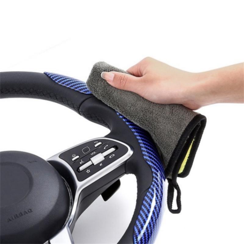 НОВЫЙ Чехол на руль из углеродного волокна Универсальный Нескользящий 2 шт. Чехол-бустер для руля Противоскользящие аксессуары