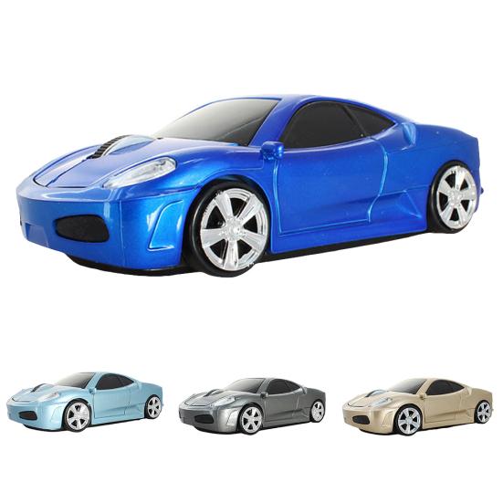 2.4GHz 1600 DPI Men Sport Car USB 2 Shape Wireless Optical Gaming Mouse
