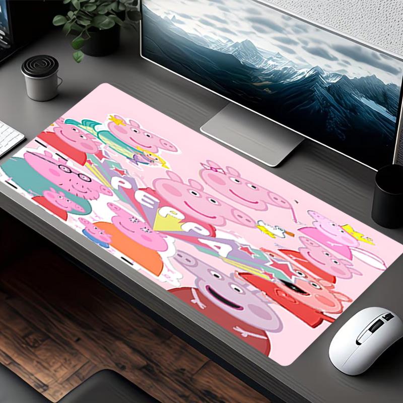 Pink Pig Print Mouse Pad, for Keyboard Pad Laptop PC Mat for Office Home Use, Desk Decor, Perfect Birthday Gift for Gamers