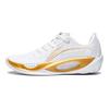 Li Ning Wade 808 2 Dynasty Износостойкие Низкие Баскетбольные Кроссовки Мужские Бело-Золотые ABPS037-2