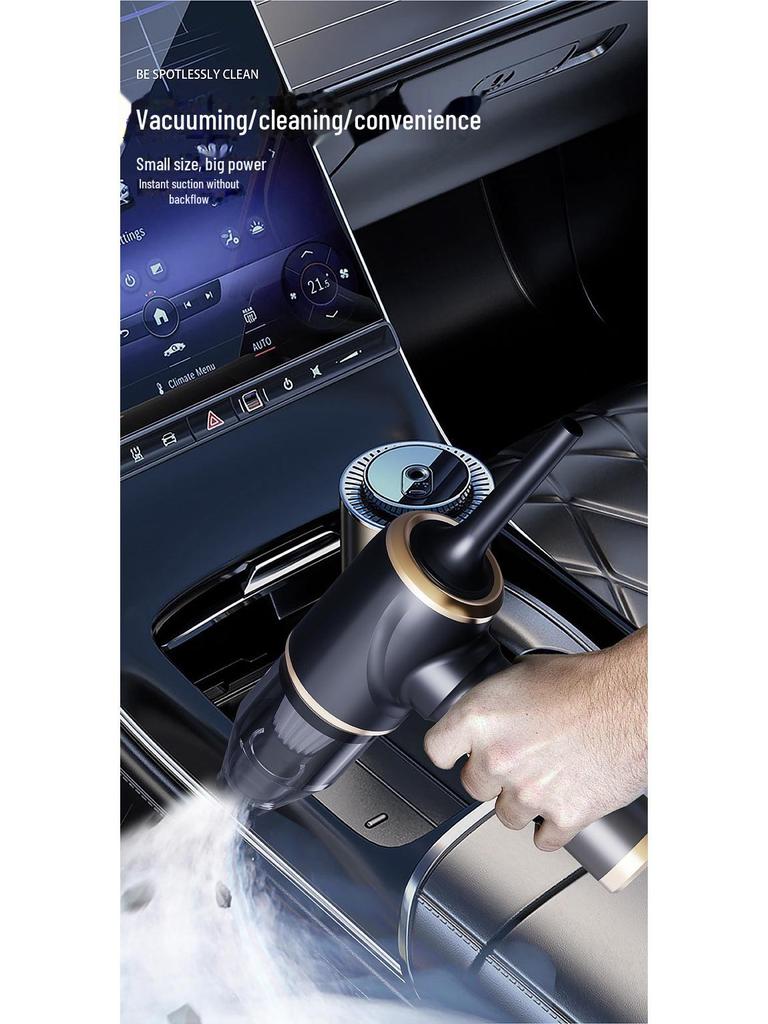 Мощный беспроводной ручной пылесос: 3-в-1, мощное всасывание, выдув сзади, для дома и автомобиля