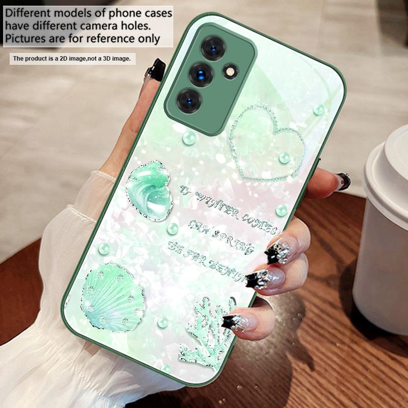 Красивый фиолетовый чехол для Samsung S25 S25 Edge S25Ultra S8 9 S10 20 U ltra S21 Pro 22 Plus S23 FE S24 Ultra стеклянный чехол для телефона