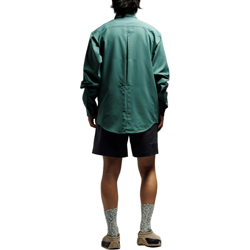 Nike Мужская футболка Dry Fit с защитой от УФ 'Devestation Trail' Винтажный зеленый DN3937-361
