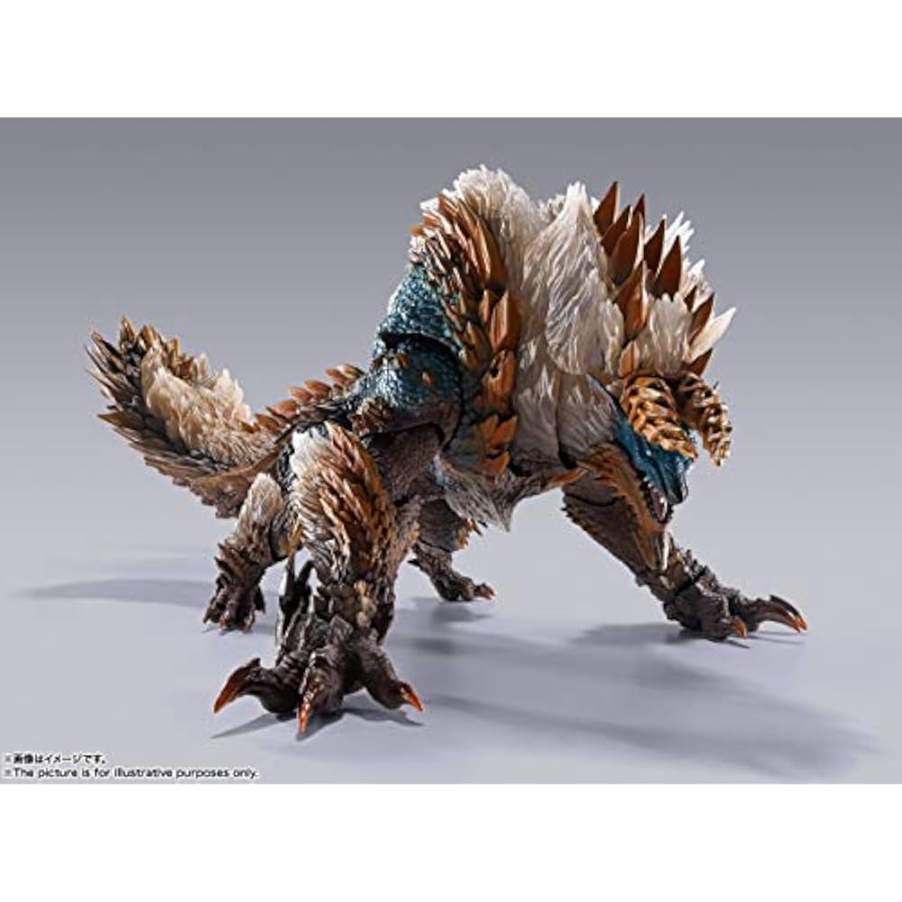 СТРАНЫ ТАМАШИИ Ш. Monster Arts Monster Hunter World: Ледяной Зинога примерно. 285 мм АБС и ПВХ...