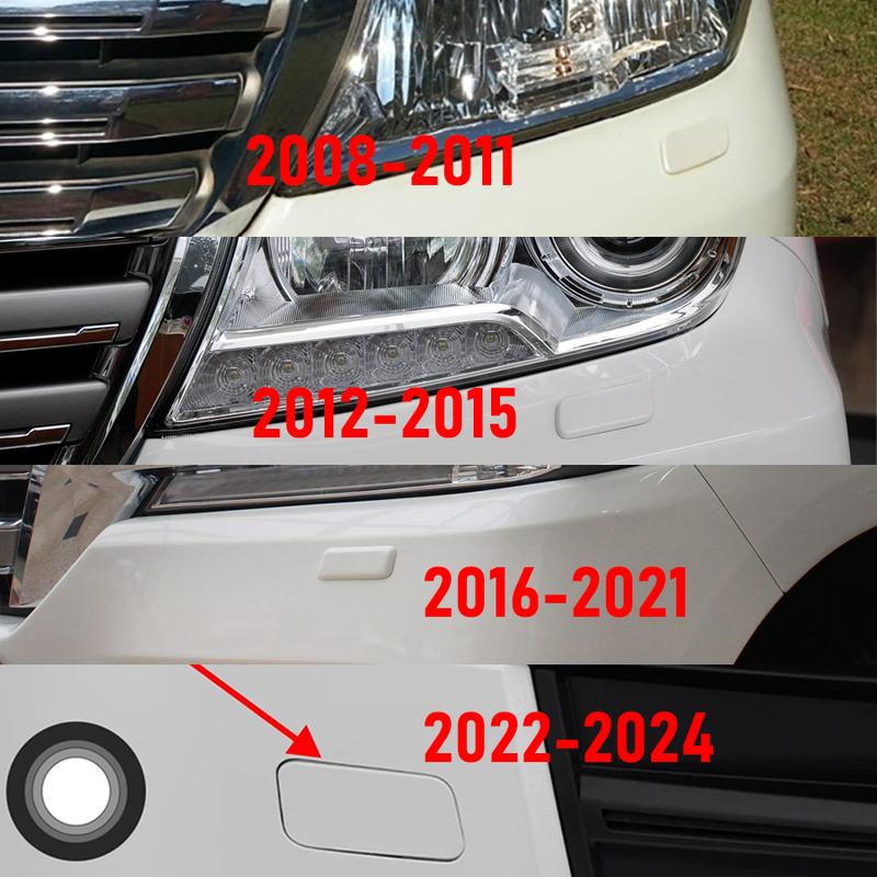 1Pc Front Bumper Headlight Cleaner Washer Nozzle Cover Sprayer Cap Fit For Toyota Land Cruiser 200 LC200 J200 2008-2011 LC300
