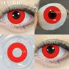 FUNSACHY 2 шт. слепые белые контактные линзы для косплея цветные черные контактные линзы красного цвета макияж глаз для Хэллоуина красота зрачки