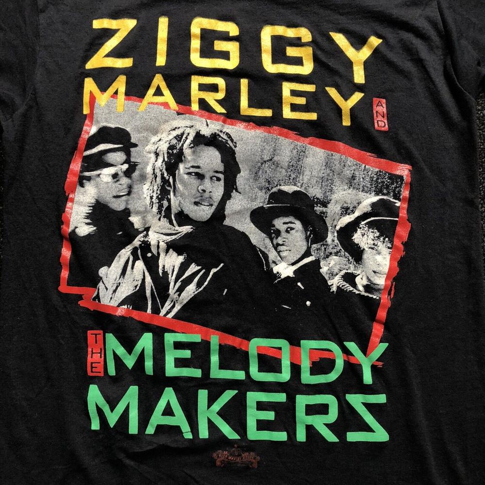 Новая популярная черная футболка Ziggy Marley and the Melody Makers DN02 Унисекс