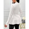 Autumn and Winter Women's New Thickened Jacquard Texture Single-button Slim Long-sleeved Jacket