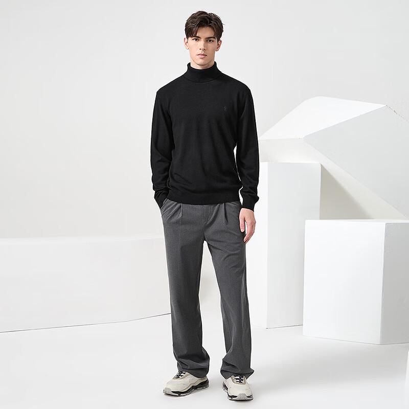 Men's 100% Merino Wool Turtleneck Sweater