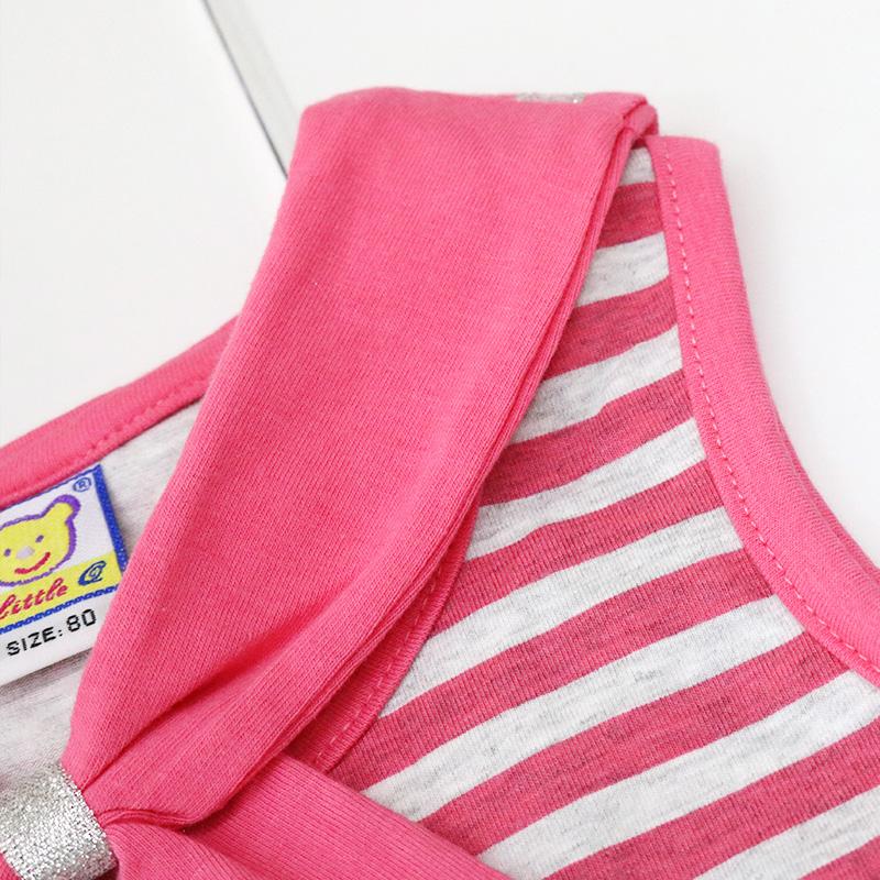 Одежда для новорожденных девочек, хлопковая весенне-осенне-летняя жилетка, юбка, платье в полоску, детская одежда, одежда
