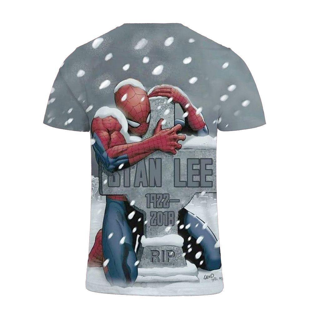 Качественная футболка Stan Lee Marvel Superhero для мужчин с изображением Человека-паука