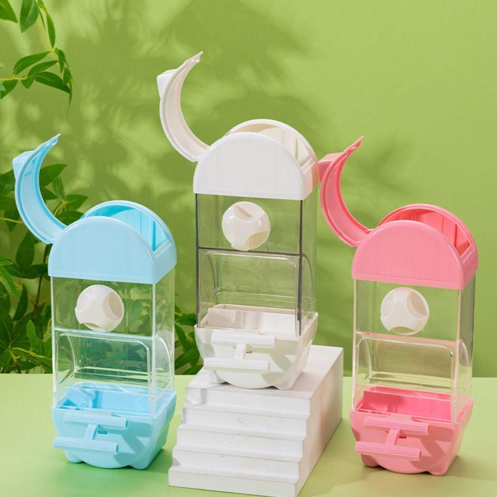 Convenient Bird Feeder Transparent Bird Food Box Bird Hanging Food Dispenser Outdoor