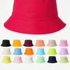 1pc Unisex Solid Color Fisherman Hat, Breathable New Versatile Design Suitable For Outdoor Leisure Sunshade Wearing, DIY Flat Top Bucket Hat