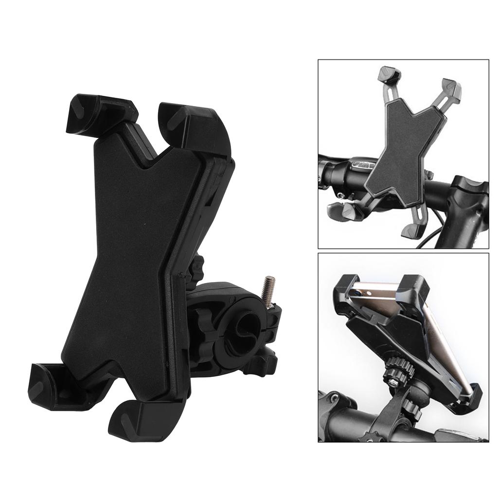 3,5?7-дюймовый держатель для телефона на велосипед, вращающийся на 360 градусов, регулируемая подставка-держатель для мобильного телефона на велосипед, черный