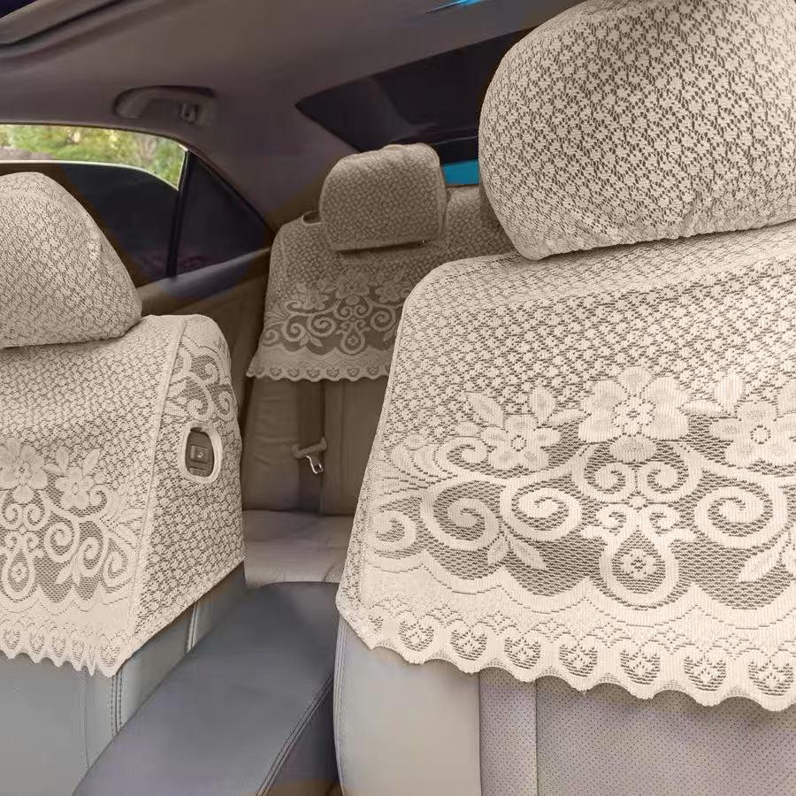 Всесезонный кружевной чехол на сиденье Toyota Corolla - Дышащий и утолщенный