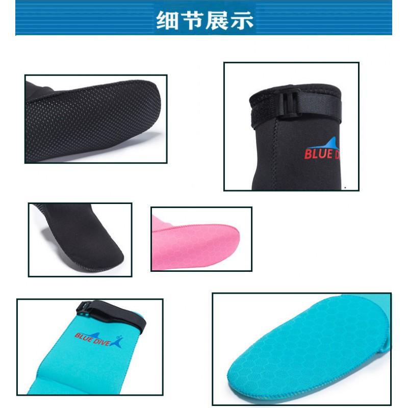 3mm Neoprene Dive Socks Snorkeling Surfing Swimming Water Sports Foot Protection Anti-Slip Warm Beach Diving Gear