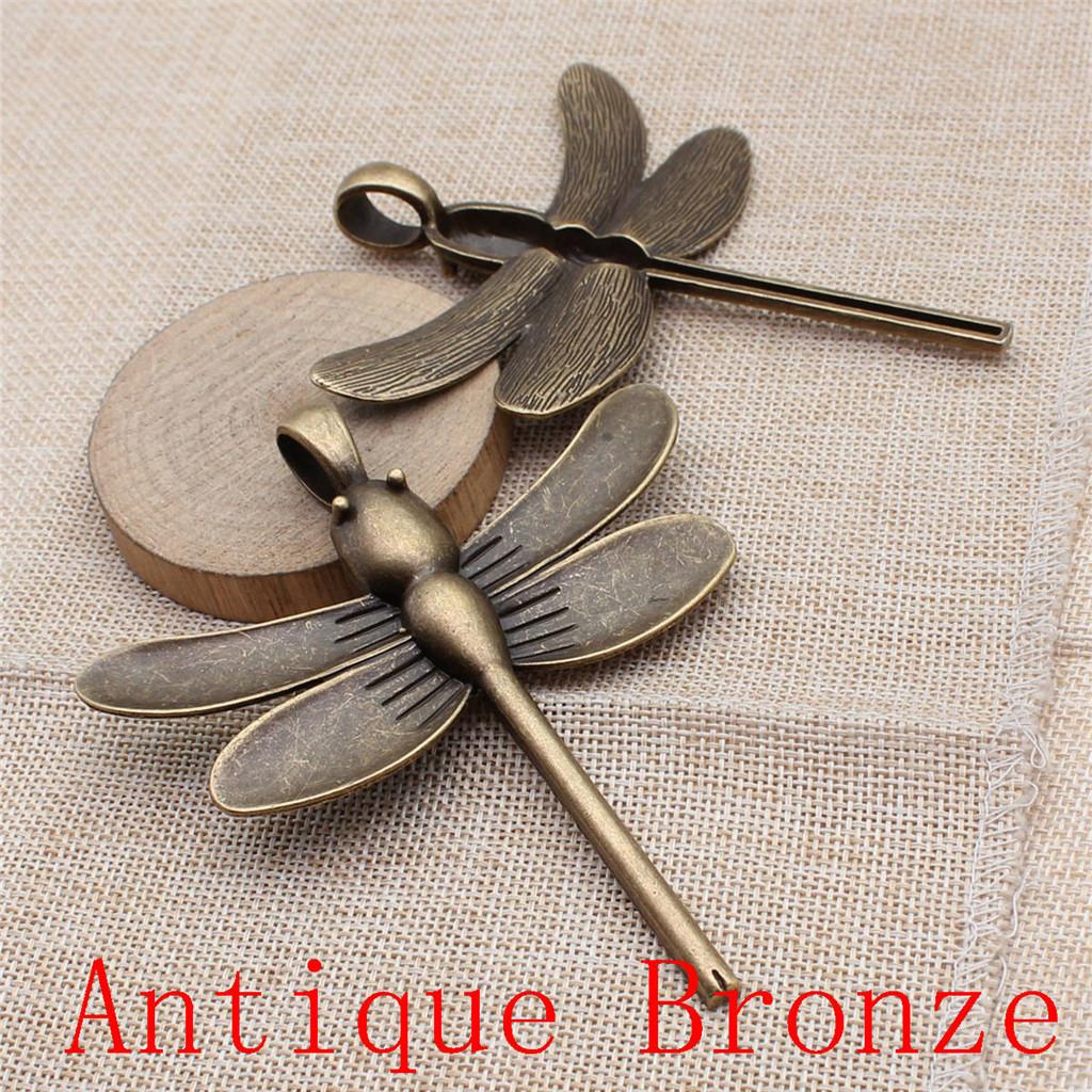 Dragonfly Shaped Charms Pendant For Bracelet Necklace Jewelry Making Craft Findings