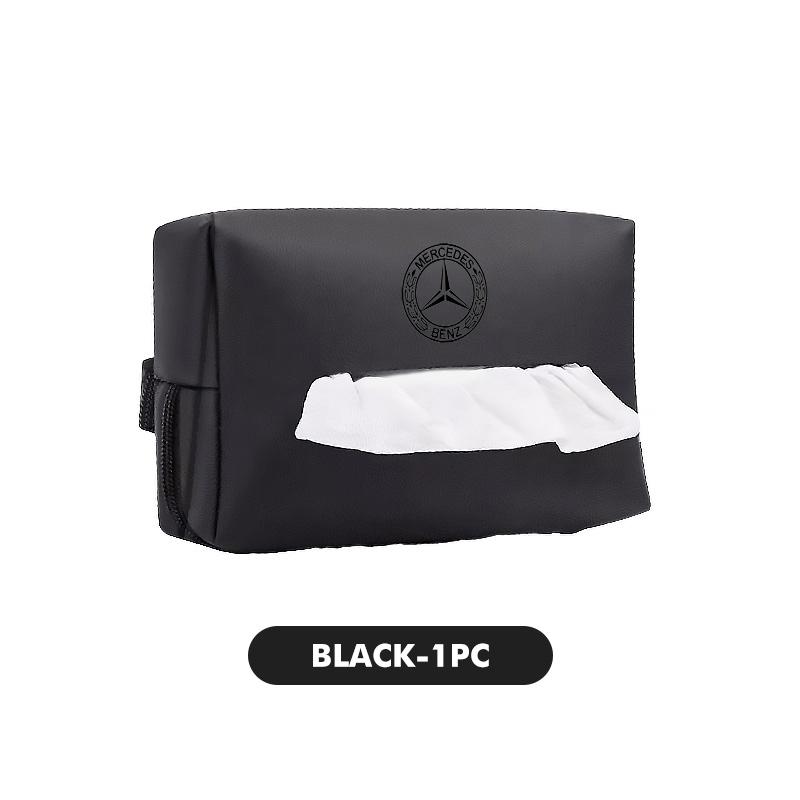 CGRE6 For Benz 1/2PCS Car Interior Tissue Bag Seat Back Tissue Storage Box Holder Accessories AMG VIANO GLB GLC W108 W124 W126 W169