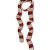 Muwm Lazy Stripe Muffler (Red Beige)