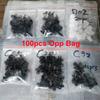 100pcs Mixed Auto Fastener Clip Car Body Push Retainer Pin Rivet Bumper Door Trim Panel Retainer Fastener Kit Car Accessories