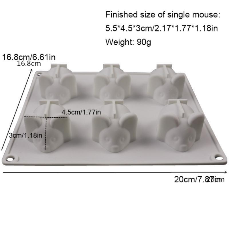 Silicone Mold Small Mouse Shaped Single Silicone Mold Cake Mold Chocolate Mold Cake Decor