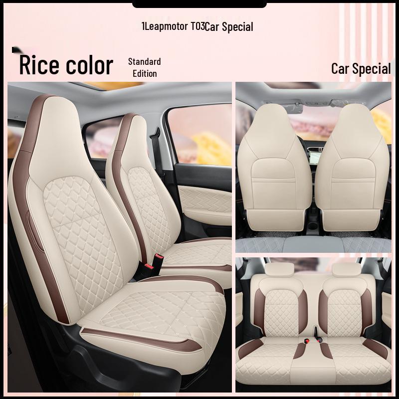 Fashion Leather Sports Seat Cover for Leapmotor T03 - All-Season Cushion