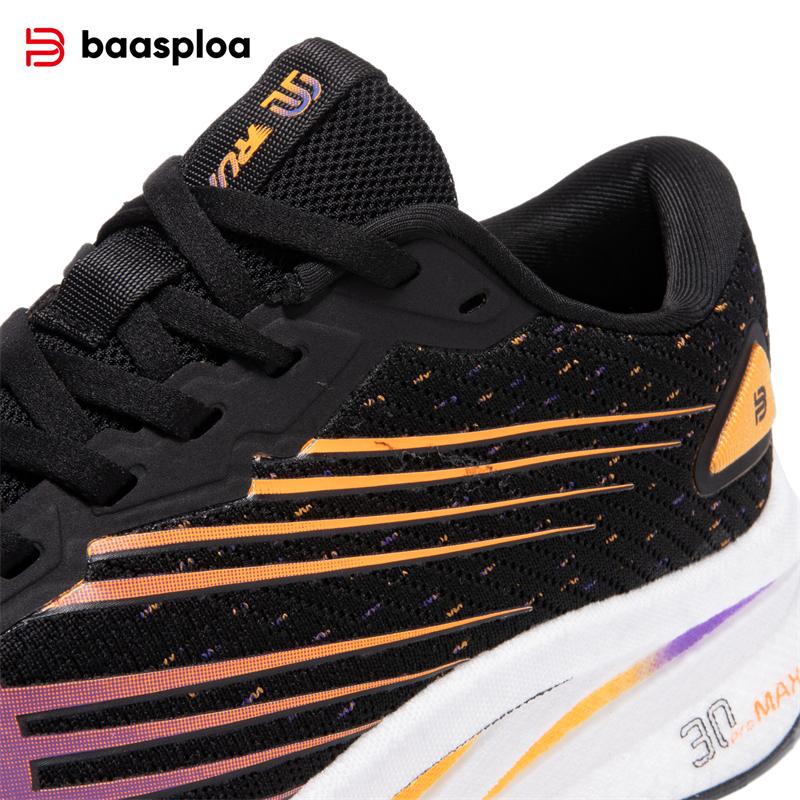 BAASPLOA Женские кроссовки для тренировок, легкие, амортизирующие, нескользящие, кроссовки с карбоновой пластиной, дышащие, нескользящие, удобные, женские кроссовки для бега на открытом воздухе