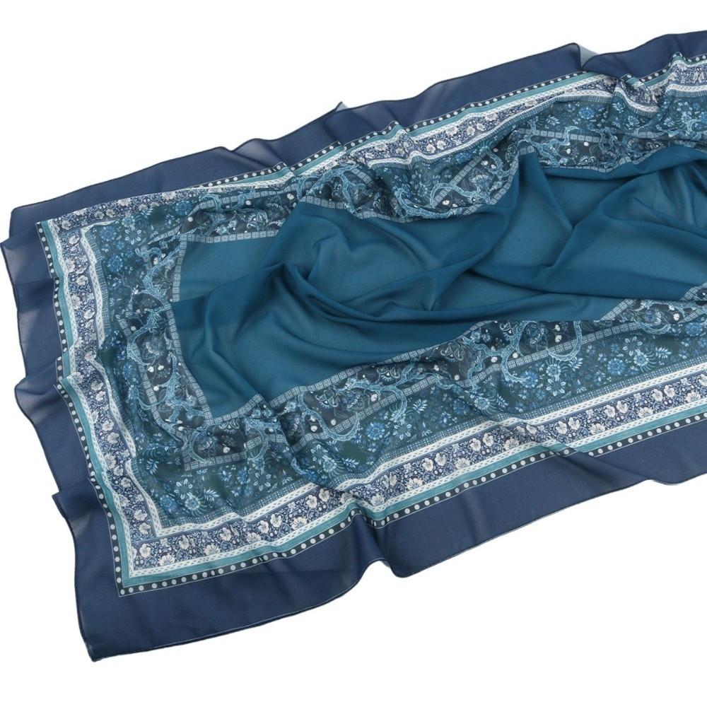 Принт Платок Длинный Шарф Мягкий Исламский Тюрбан Повседневный