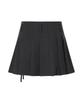 Zero Planet Classic Pleated Skirt Pants [Charcoal]