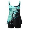 Women's Fashion Printed Conservative Large Size Separate With Bra Pad No Steel Bra Swimsuit