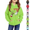 Children's Long-sleeved Loose-fitting Pullover Hoodie With Drawstring And Solid Color