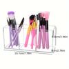 Desktop Makeup Brush Holder 3 Grids Cosmetics Storage Rack Eyebrow Pencil Makeup Brushes Organizer Holder Brush Pot
