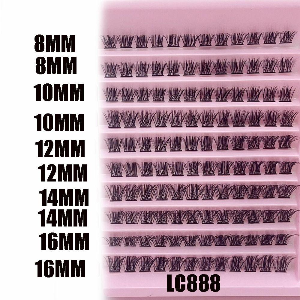 С клеем кластерные ресницы набор смешанной длины накладные ресницы ручная работа отдельные ресницы дома