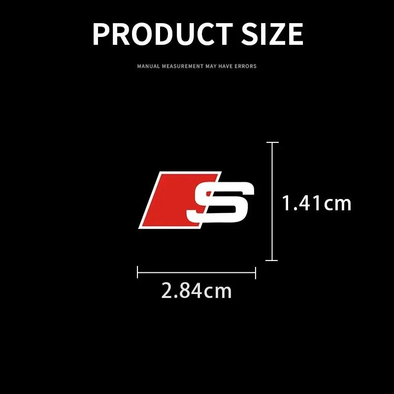Car logo Interior Sticker Central control Decals Emblem Badge for tt sline A1 A3 A4 A5 A6 A7 Q3 Q5 Q7 RS3 RS4 RS5 S3 S4 S5 S7