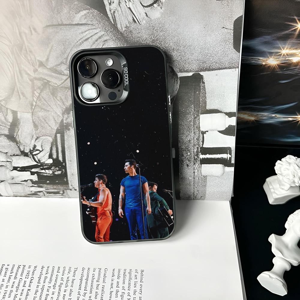 Чехол для телефона певца Jonas B-Brothers Матовый Цветной Серебристый Для IPhone 16 17 15 14 13 12 11 Pro Max Plus XS X Ударопрочный Жесткий Чехол
